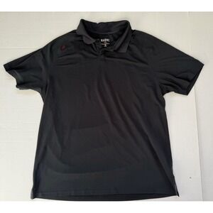 Rhone Delta Pique Polo Shirt Lightweight Flexible Breathable Men's Black Sz XL